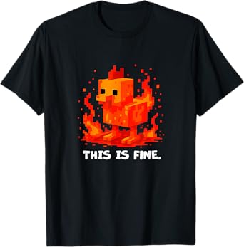 Funny Chicken Shirt for Boys - Chicken Lover, This Is Fine T-Shirt