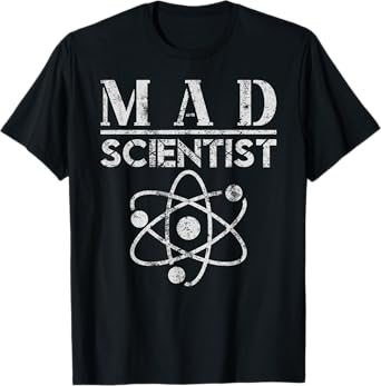 Mad Scientist Costume Lazy Halloween Costume Science Teacher T-Shirt