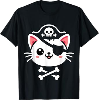 Pirate Cat Halloween Costume T-Shirt