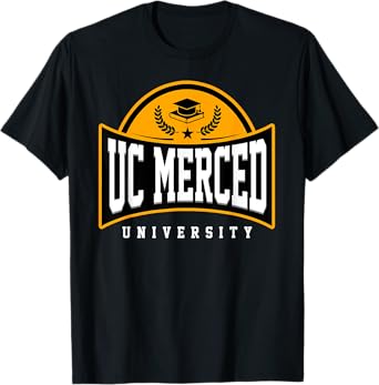UC Merced University Arch Vintage Design Retro Men Women T-Shirt