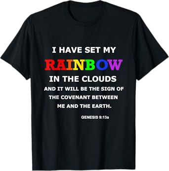 Genesis 9:13 Christian Bible Scripture Quote T-Shirt