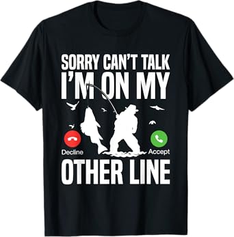 Funny Fishing Fish Hunting Lover Design, Fisherman Adventure T-Shirt