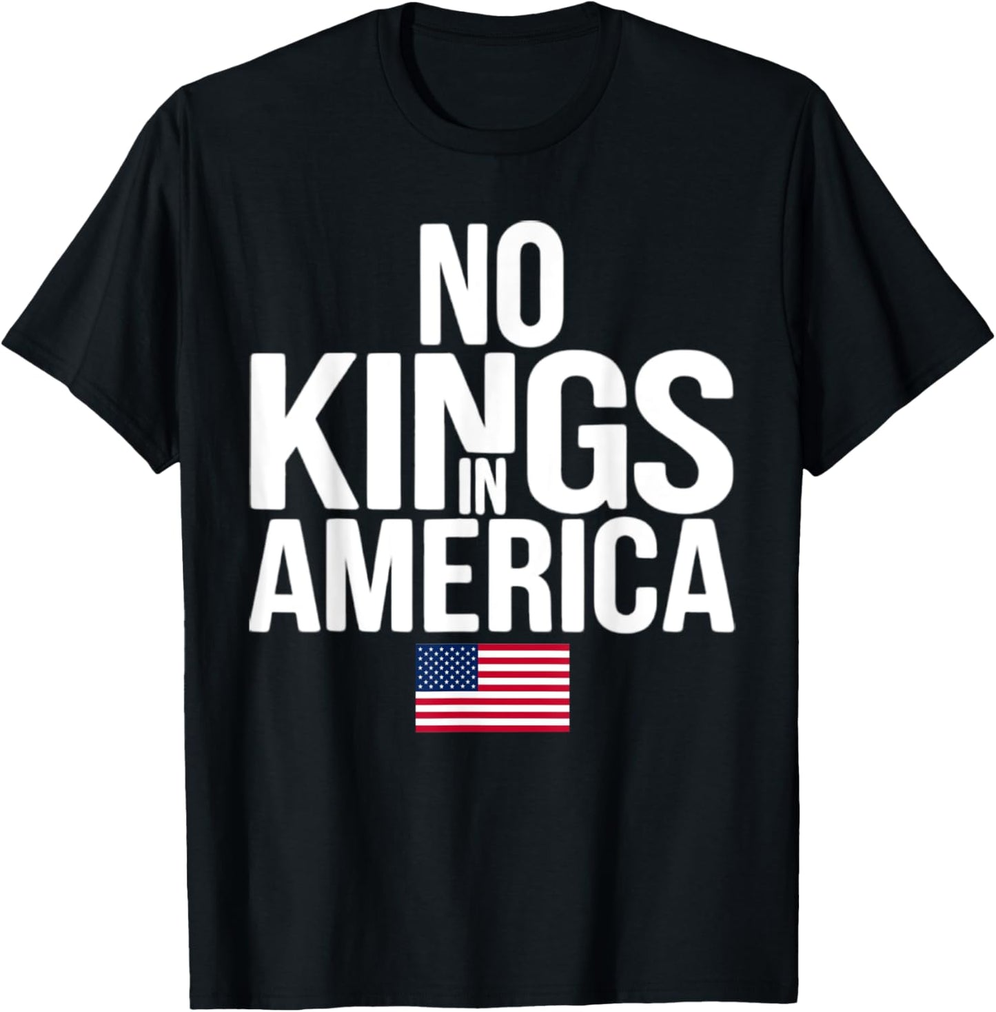 No Kings In America Since 1776 4th Of July Patriotic Us Flag T-shirt