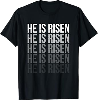 He Is Risen Sun Resurrection Easter Christian Men Women Kids T-Shirt