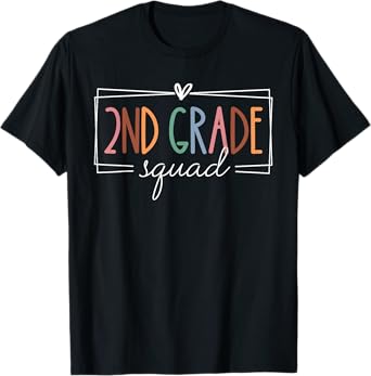 Second Grade Squad 2nd Grade Teacher Back To School Women T-Shirt