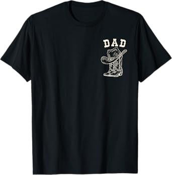 Dad Cowboy Rodeo Western Matching Shirts Family Birthday T-Shirt