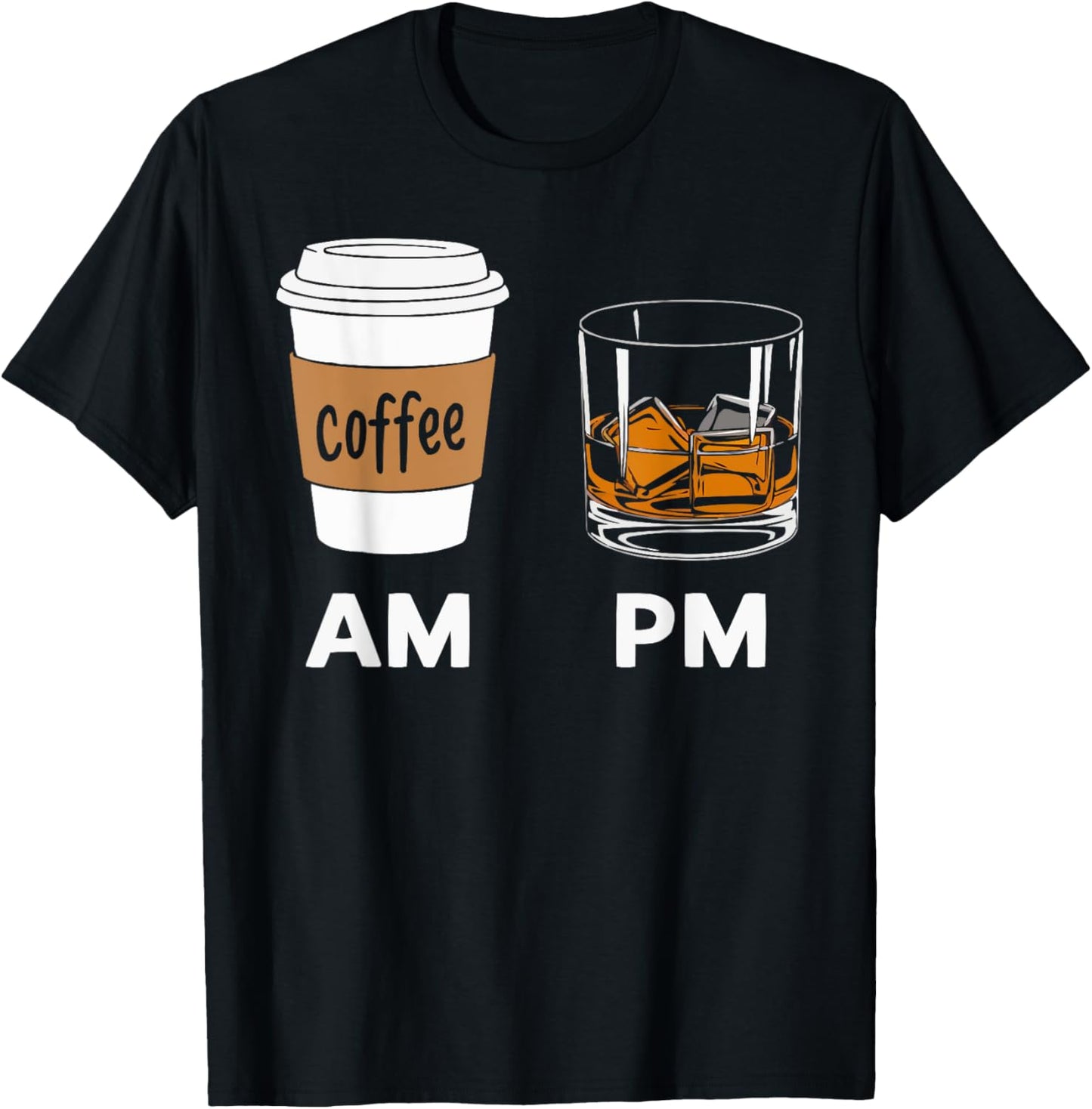 Bourbon Drinker Alcoholic Coffee Lover Caffeine T-Shirt