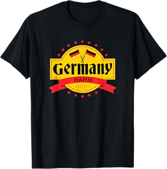 Oktoberfest Hahn Germany Flag Last Name Word T-Shirt