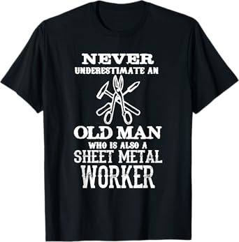 Old Man Union Sheet Metal Worker Proud Union Worker T-Shirt