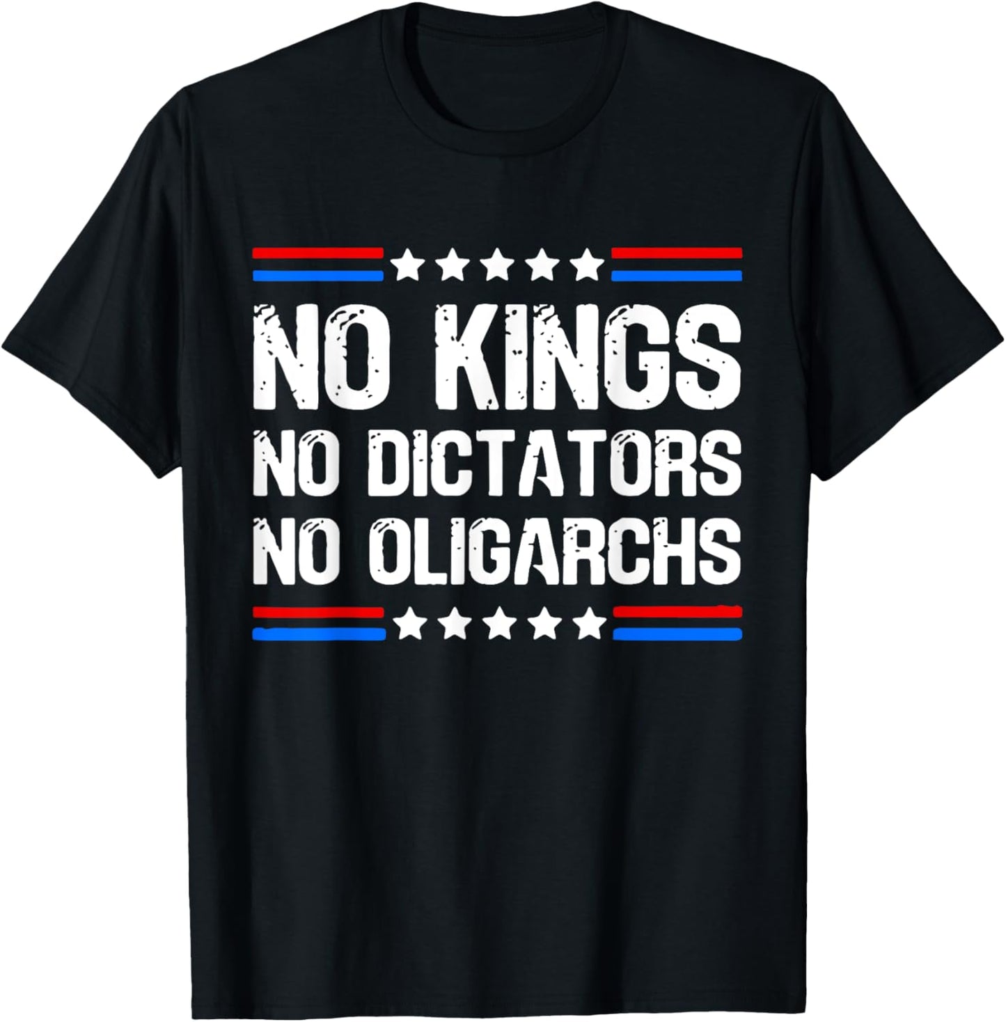 Retro No Kings No Dictators No Oligarchs T-Shirt