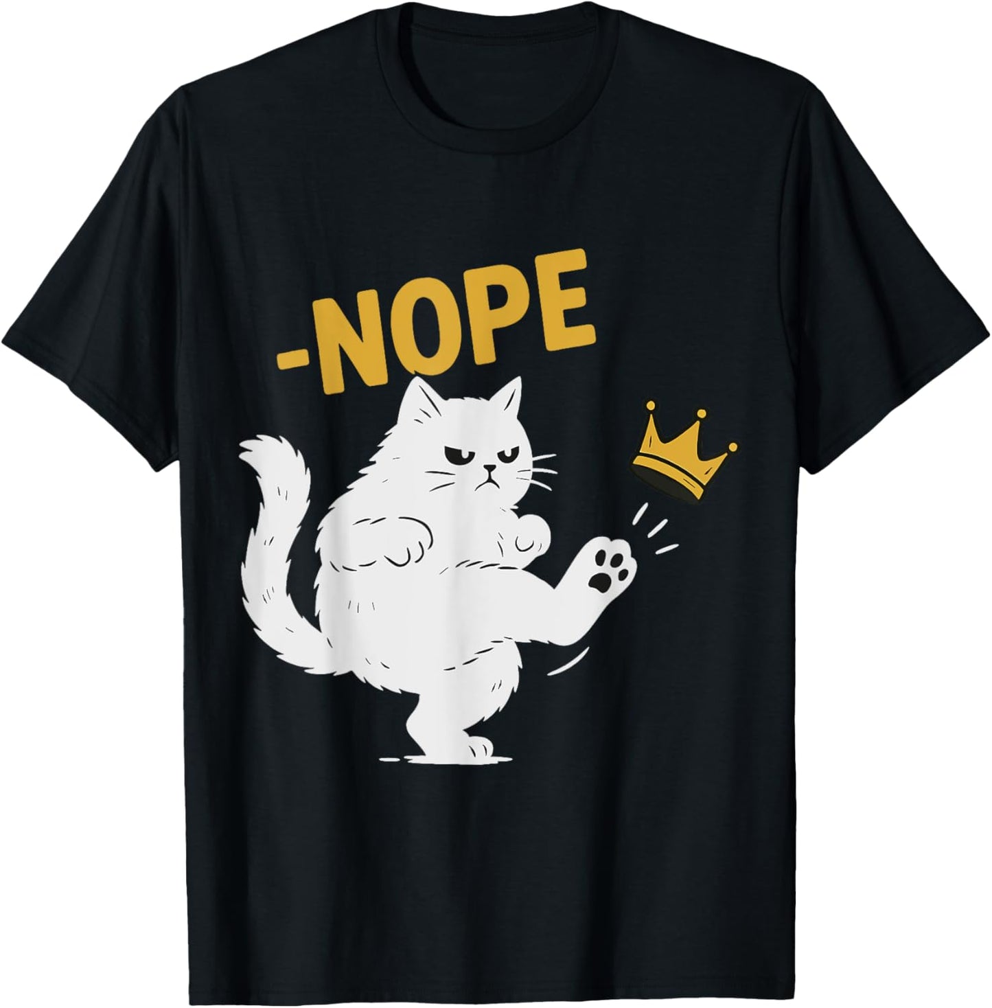 NOPE No Kings in America Black Cat Pro Democracy Shirt T-Shirt