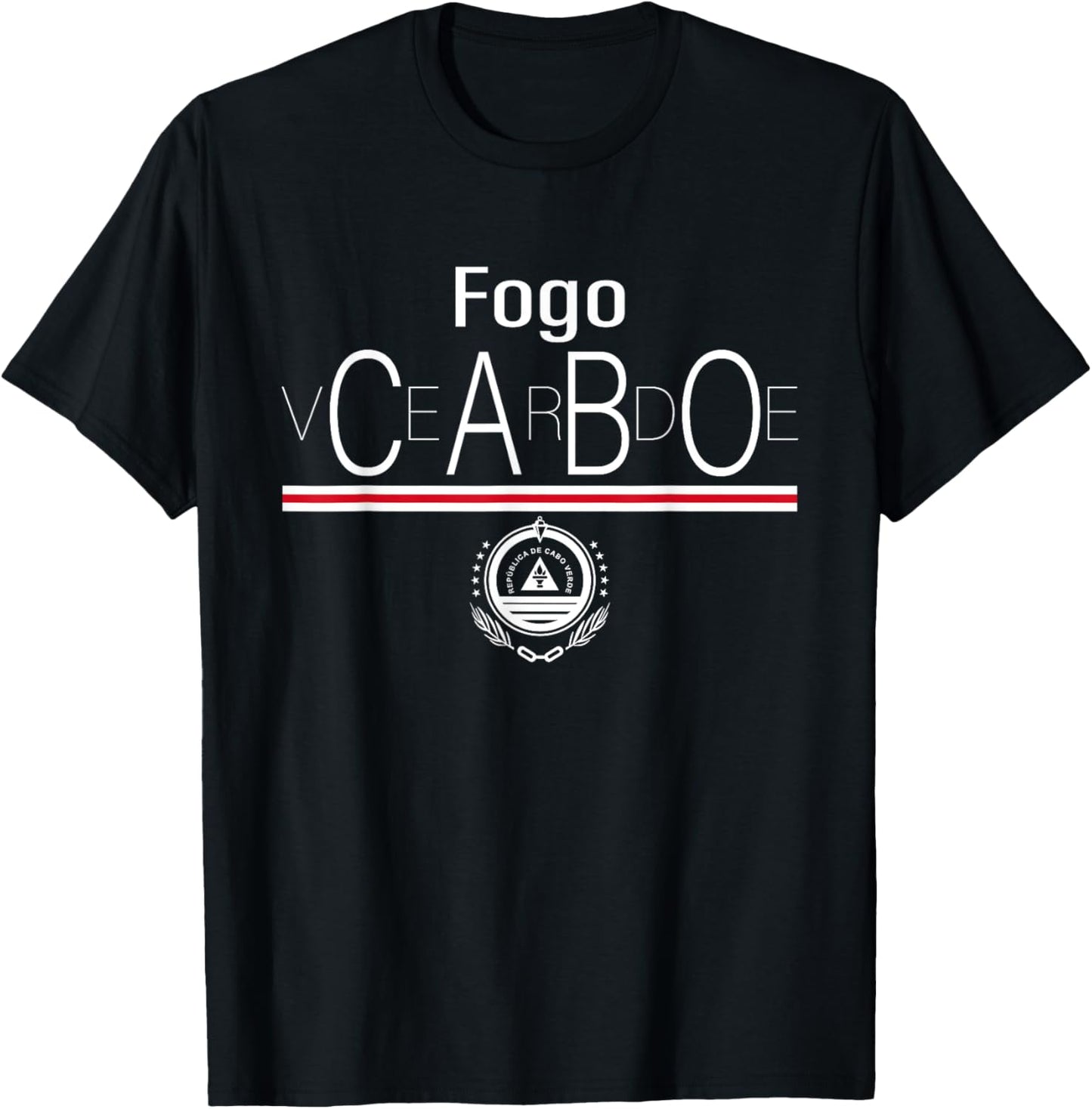 Love Fogo Cabo Cape Verde With Cape Verdean Emblem T-Shirt