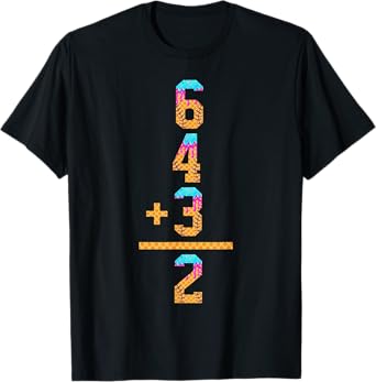 Baseball Ice Cream Drip Inspired Math 6 4 3 2 Double Play T-Shirt