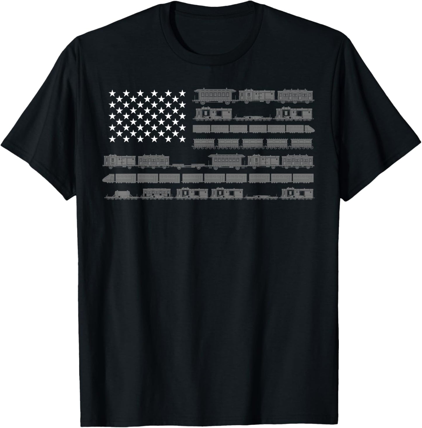 Funny Model Railroad Train Worker Gift | Cute USA Conductor T-Shirt