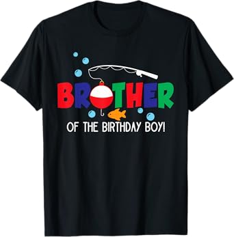 Brother of The Big One Fishing Boy First Birthday Ofishally T-Shirt