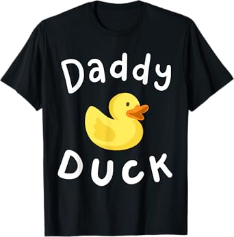 Daddy Duck Birthday Rubber Duck Lover Family Matching Men T-Shirt