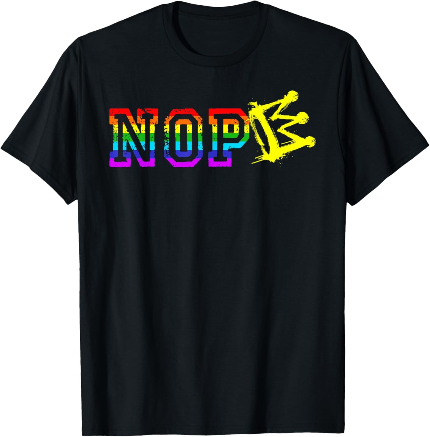 No Kings Protest Sign Vertical LGBTQ Month T-Shirt