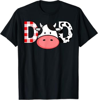 Cow Mom or Dad Birthday Farm Birthday Party T-Shirt