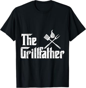 The Grillfather BBQ Grill & Smoker | Barbecue Chef T-Shirt