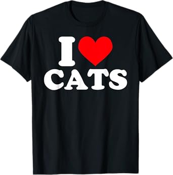 I heart cats - I heart cats I love cats T-Shirt