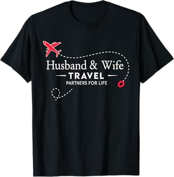 Couple Matching Husband And Wife Travel Partners For Life T-Shirt