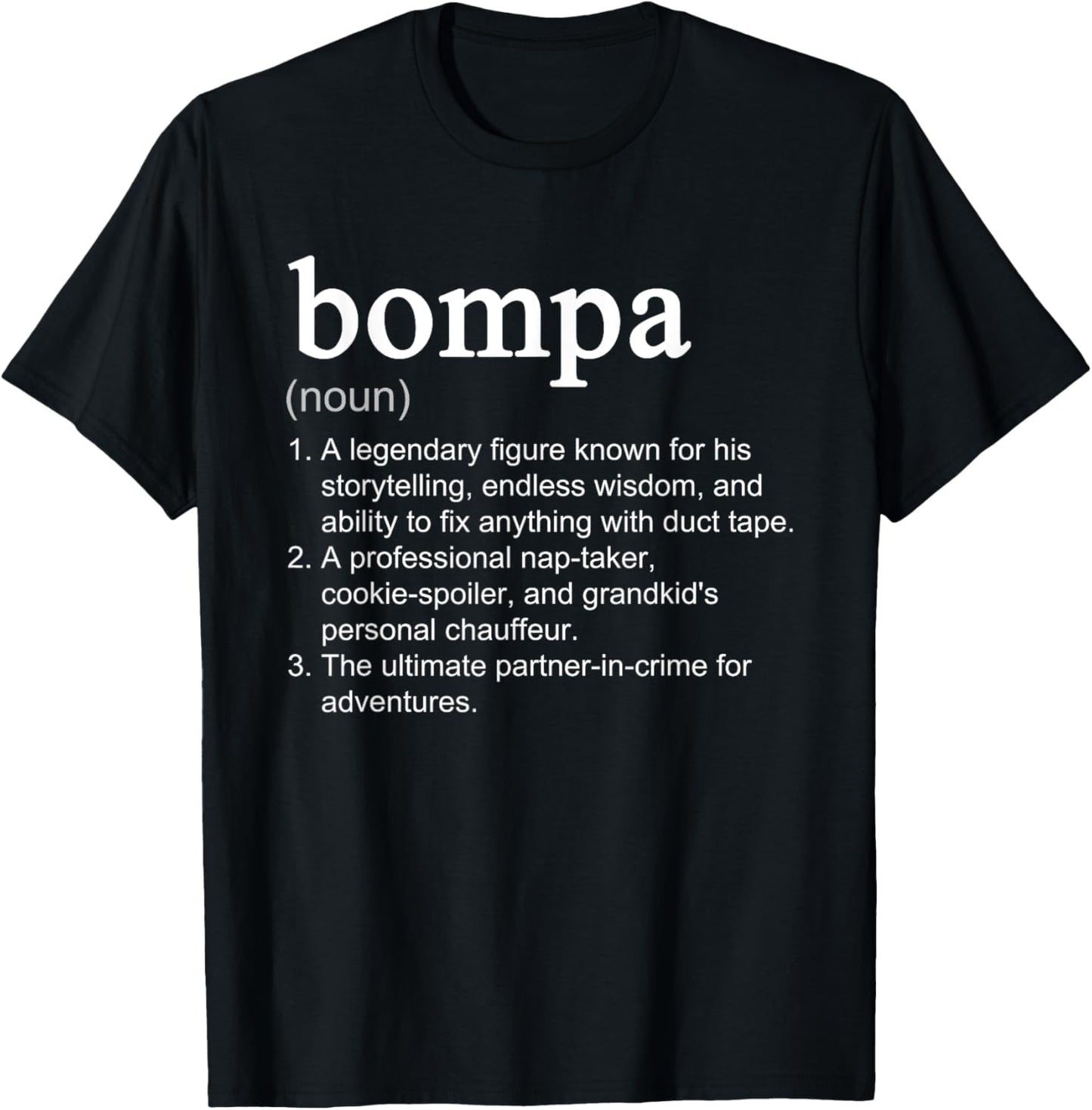 Bompa Definition Funny Noun Cool T-Shirt