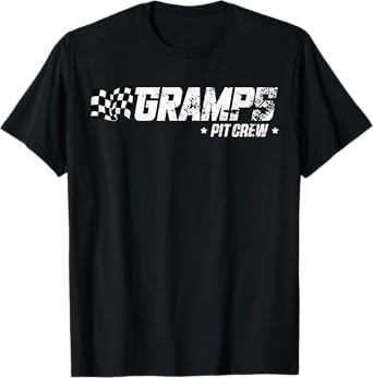 Gramps Pit Crew Race Car Birthday Family Racing T-Shirt