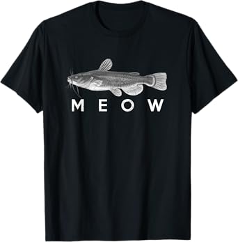 Catfish Shirt Meow Funny Catfishing Fishing Fisherman T-Shirt