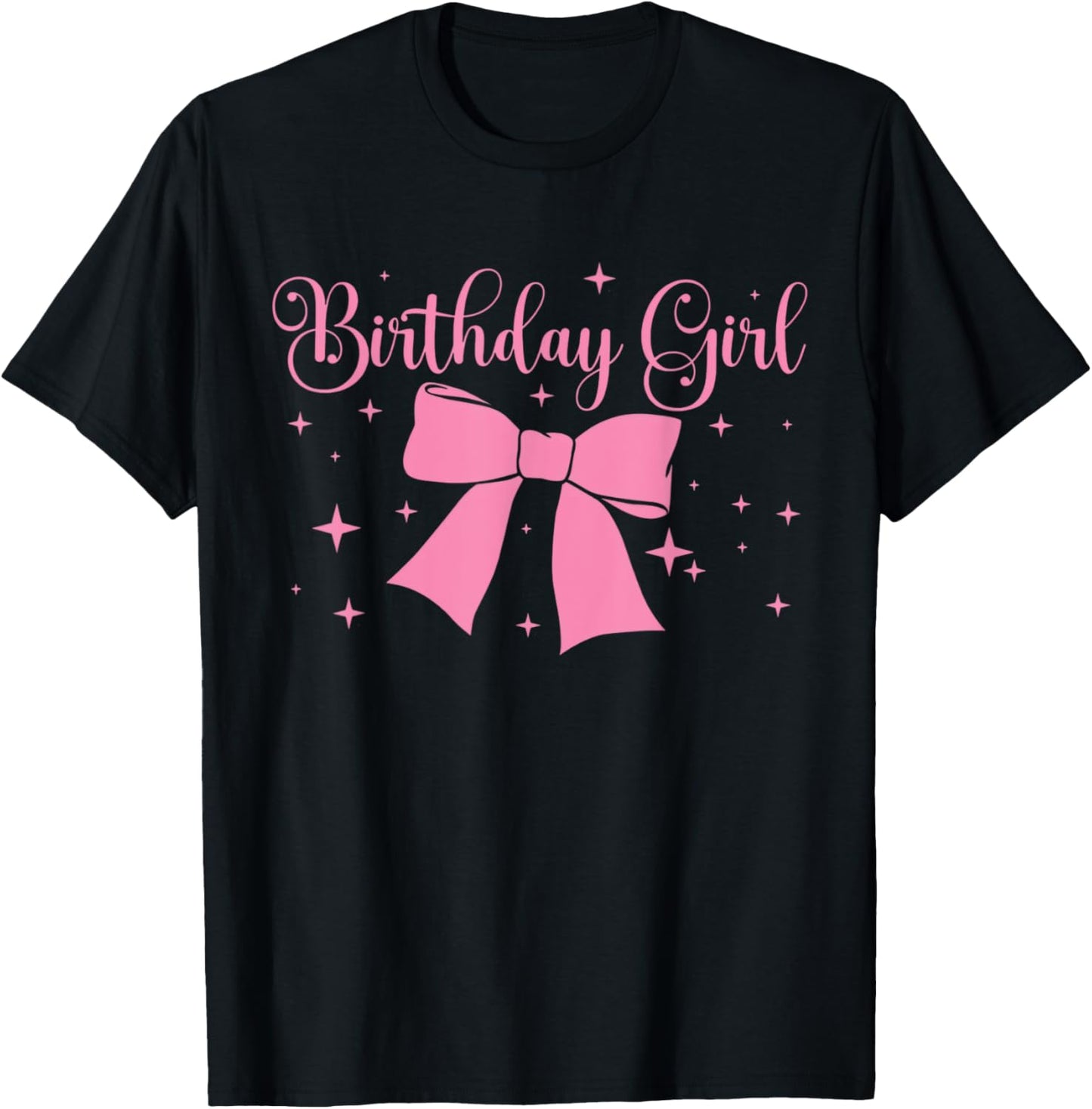 Birthday Girl Coquette Funny Birthday Girl Pink Coquette Bow T-Shirt