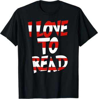 I Love To Read Dr Teacher Student Red And White Stripe Hat T-Shirt