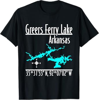 Modern Greers Ferry Lake, Arkansas T-Shirt
