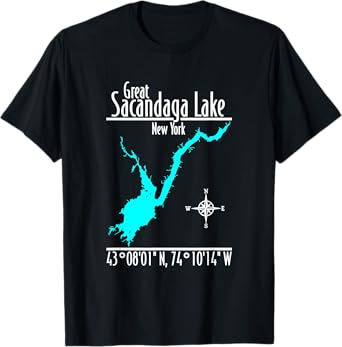 Modern Great Sacandaga Lake - New York T-Shirt