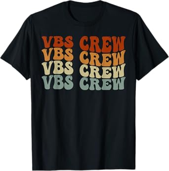 VBS Crew Vacation Bible VBS Teacher Vintage Christian School T-Shirt