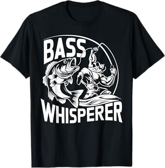 Bass Whisperer Bass Fishing T-Shirt