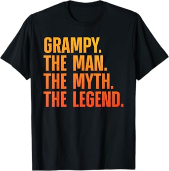 Grampy Design For Grandpa Grandfather From Grandkids Grampy T-Shirt