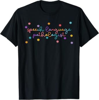 Speech Therapy Retro Flower Language Pathologist Therapist T-Shirt