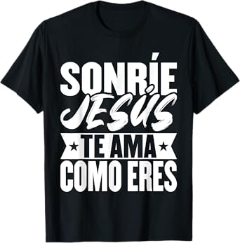 Camisetas Cristianas En Espanol Frases Biblia Jesรบs Te AMa T-Shirt