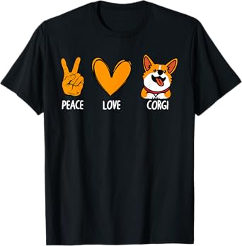 Funny Corgi Design For Men Women Kids Pet Dog Corgi Lovers T-Shirt