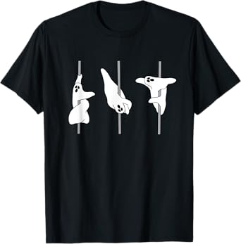 Ghost Pole Dance ,Dancer Halloween Pole Dance Funny T-Shirt