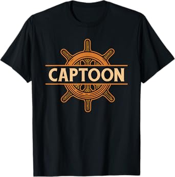 Tritoon Captain Pontoon Captain Captoon T-Shirt