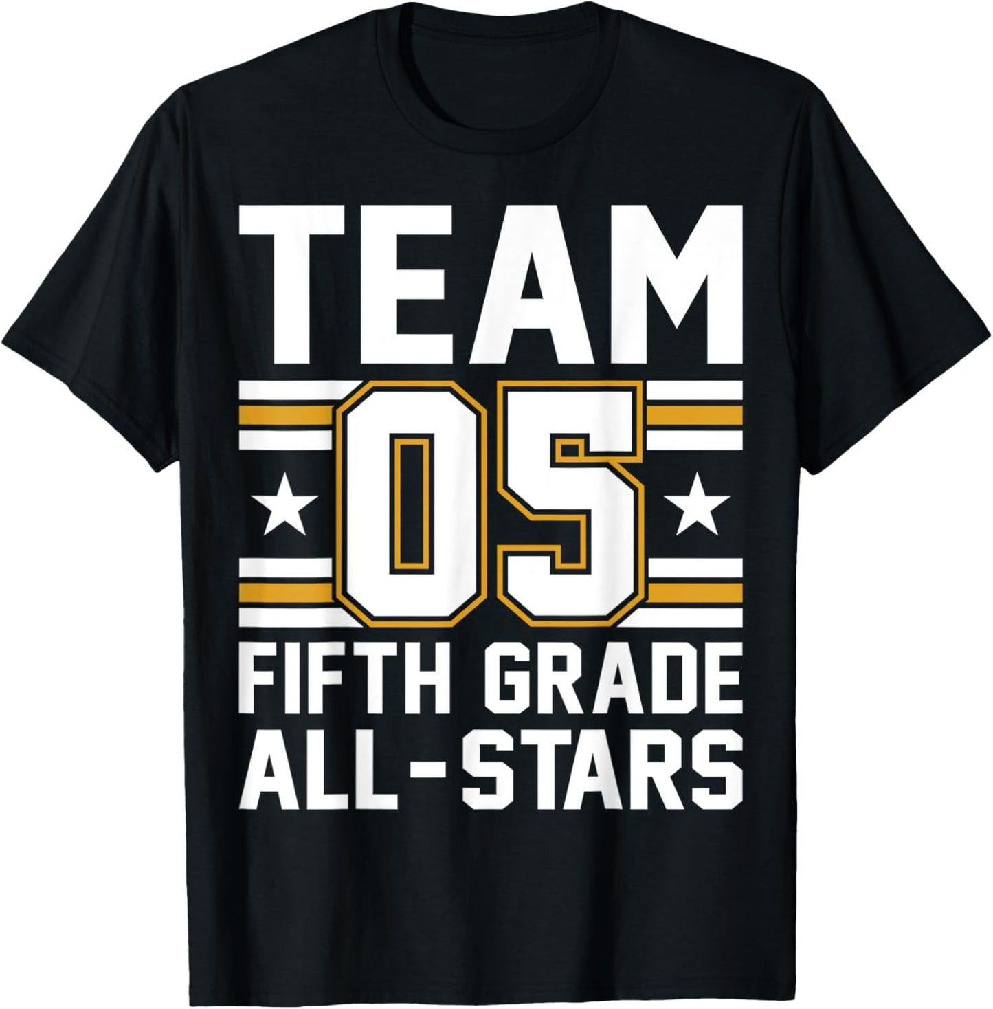 Kids Sports 05 Team Fifth Grade All Stars Jersey Back To School T-shirt by TeeBrew