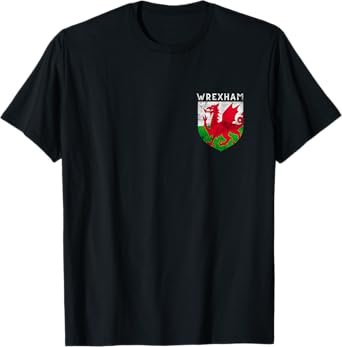 Wrexham Gifts Wales Welsh Flag Dragon Apparel Souvenirs T-Shirt