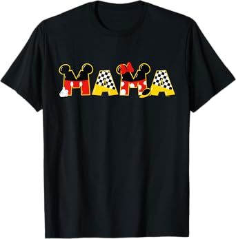 Disney Mickey Minnie Mama Mother's Day Birthday Family Trip T-Shirt