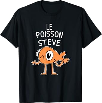 Funny Fish Le Poisson Steve For Kids Women Men, Viral Meme T-Shirt