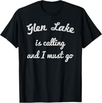 GLEN LAKE MICHIGAN Funny Fishing Camping Summer Gift T-Shirt for Men Women Kids