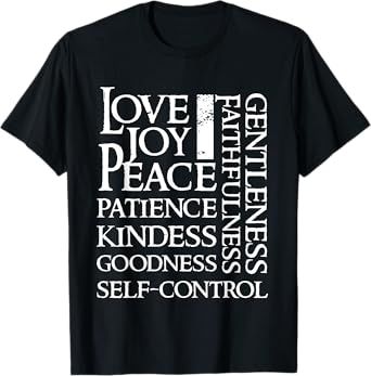 The Fruit of the Spirit - Christian Bible Verse T Shirt T-Shirt