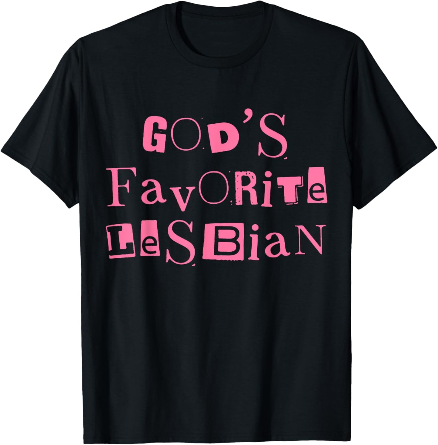 Funny God's Favorite Lesbian LGBT Bi Transgender Pride Month T-Shirt