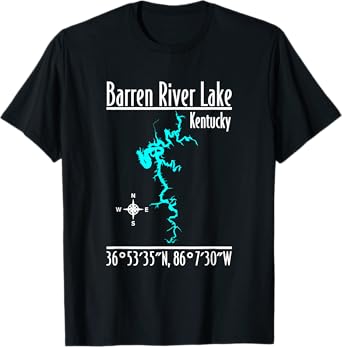Modern Barren River Lake - Kentucky T-Shirt