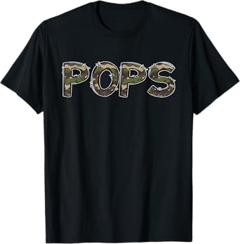 Camouflage Hunter Daddy Pops Hunting T-Shirt