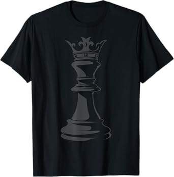 Black Queen Chess Piece Costume Chess Lover Chess Club Retro T-Shirt